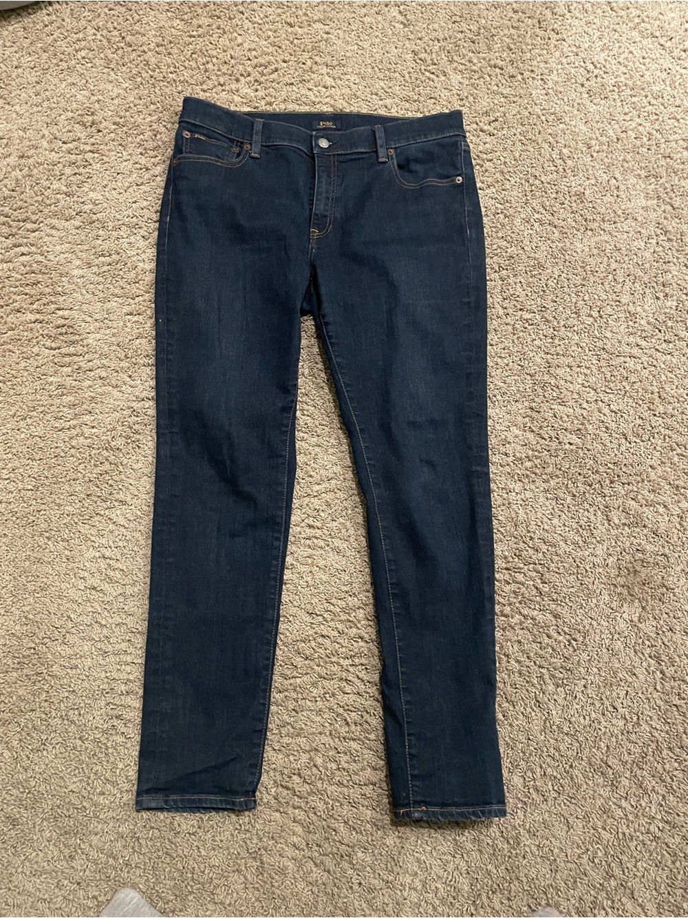 Ralph Lauren Tompkins Dark Indigo Skinny Jeans